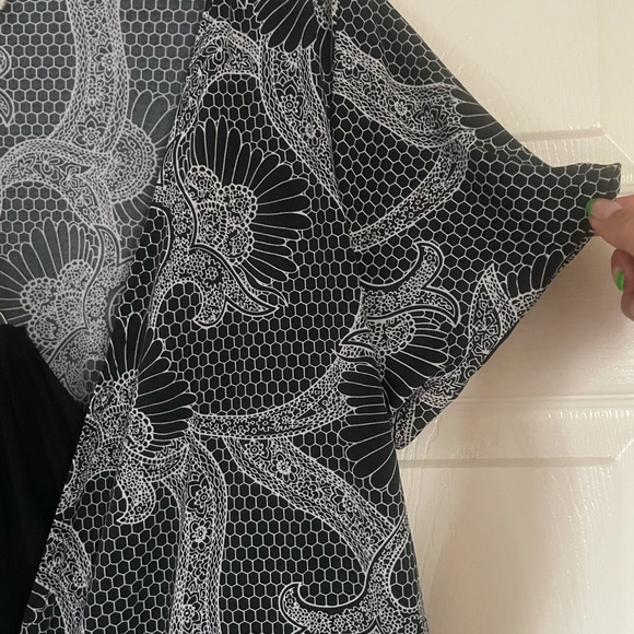 Rare unique sewn in halter top blouse 14/16 - Picture 6 of 11